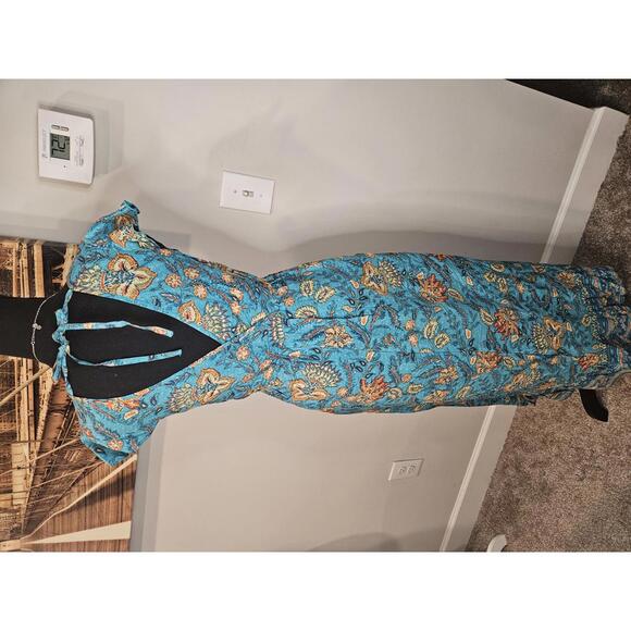 Nwot Band of the Free Vibrant Floral Wrap Maxi Dress - Picture 5 of 7